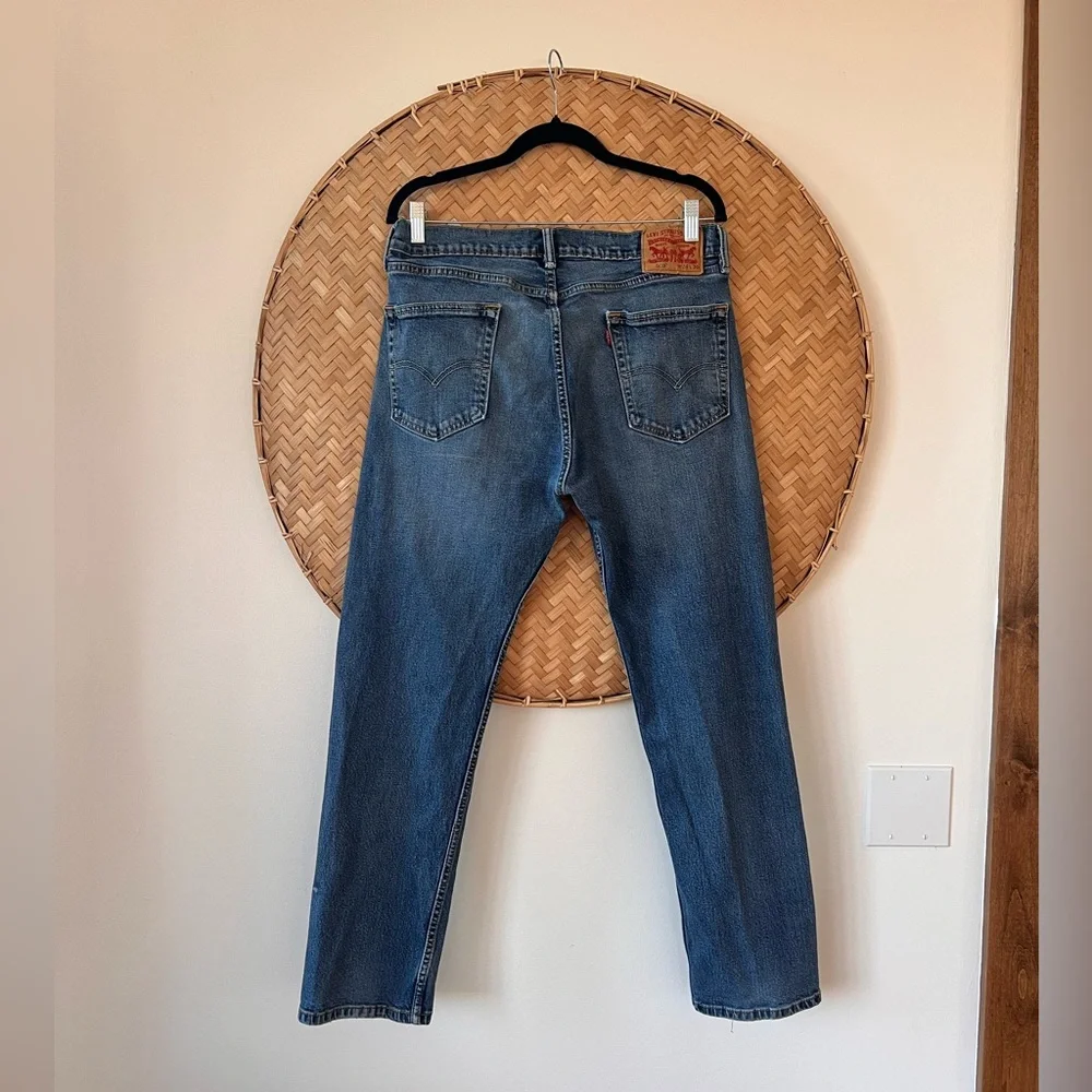 MEN’s CLASSIC STRAIGHT LEG 505 34/30 ZIP-FLY MEDIUM‎ BLUE WASH CASUAL JEANS EUC